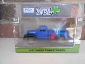 Dodge Power Wagon escala O #279-9398 --1947 azul y negro - Imagen 1 de 6