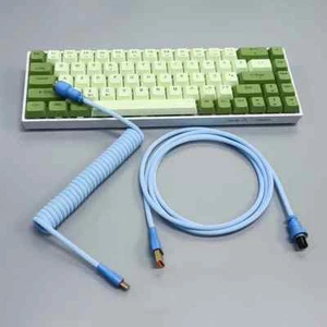 USB Keyboard Cable Coiled Cable Mechanical Keyboard Aviator Computer Connector - Picture 1 of 39