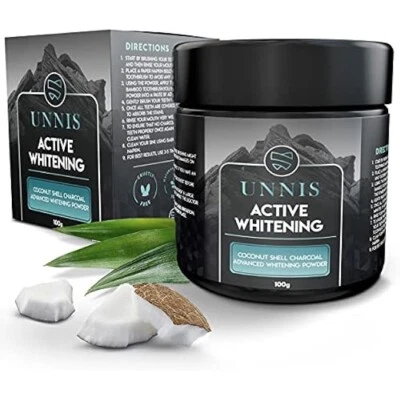 Carbone Attivo, Sbiancante Professionale Denti Bianchi, Sbiancamento Coco Polver - Immagine 1 di 4