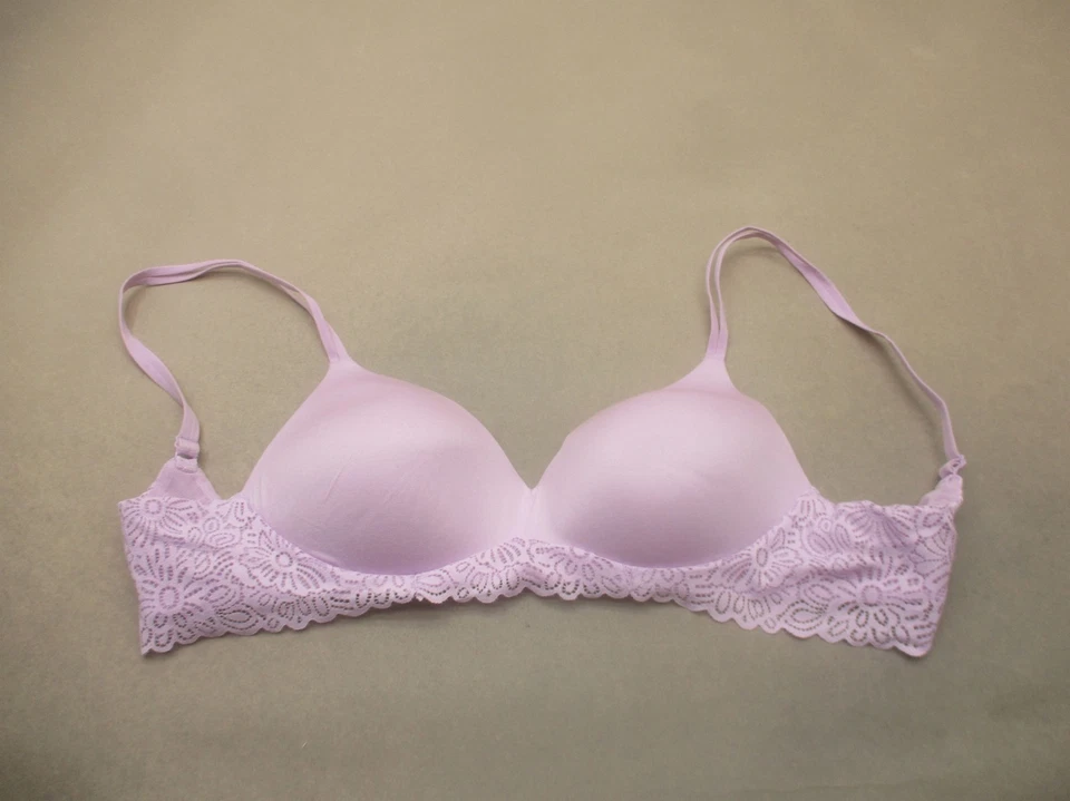 Sujetador Bralette No Boundaries Talla M Mujer Forrado Púrpura Inalámbrico Cierre Trasero 11A Foto 1 de 4