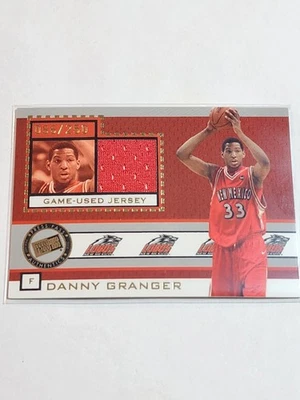 Camiseta Press Pass Authentics 2005 usada en juegos, Danny Granger RC #ed 086/250, JC/DG Foto 1 de 2