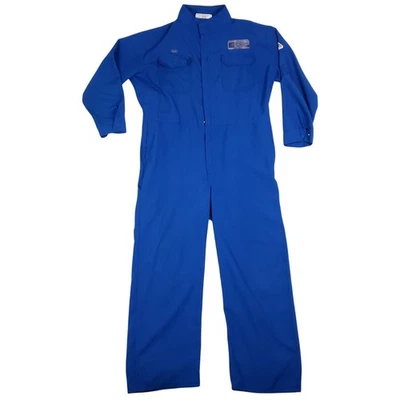 Bulwark FR Flame Resistant Coveralls Royal Blue Size 50R Nomex Aramid Workwear - Image 1 of 4