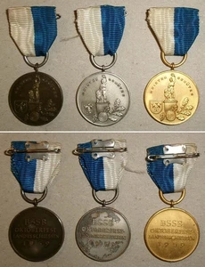 3x Abzeichen Meister-Schütze BSSB Oktoberfest-Landesschiessen München 1959 - Bild 1 von 1