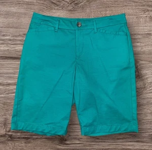 Pantalones Cortos Croft & Barrow Mujer Calce Clásico Bermudas Verdes Talla 8 - Imagen 1 de 3
