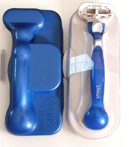 Gillette Venus Divine Rasierklingen Blau Reise Aufbewahrungsetui - Bild 1 von 7
