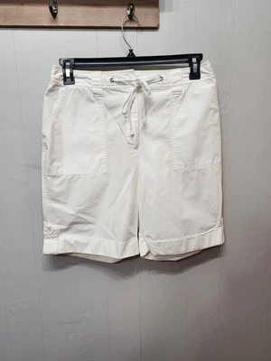 Pantalones Cortos Studio Works Talla 12 Blancos Para Mujer Informales Verano Bermudas C345 Foto 1 de 3