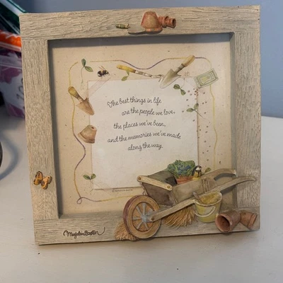 Marco de fotos de jardín vintage con sello Marjolein Bastin 3D naturaleza cabaña 6x6  Foto 1 de 4