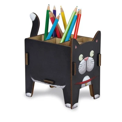 Stiftebox Vierbeiner Katze | schwarze Katze | tierischer Ordnungshelfer - Bild 1 von 4