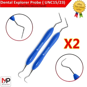 X2 Dental Perio Explorer 23 Sonda UNC 15 Color Marcado Diagnóstico Doble Extremo - Imagen 1 de 3