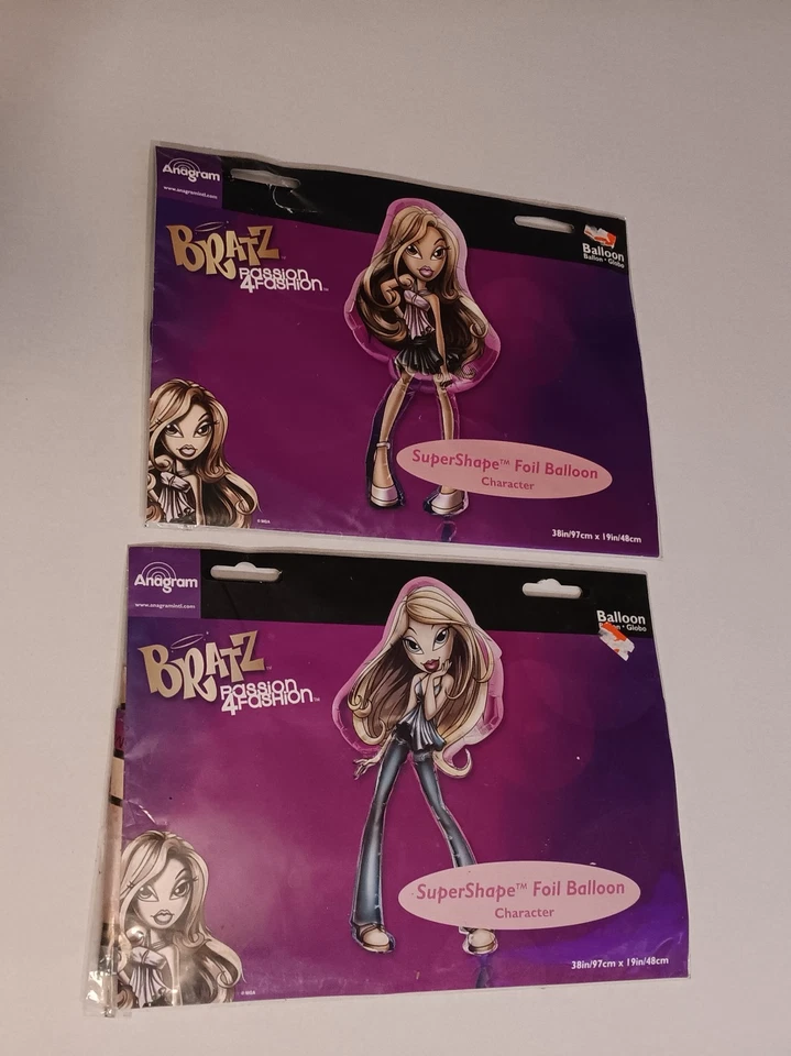 Globo de mylar vintage superforma Bratz Yasmin todas las ocasiones nuevo 38 pulgadas x 19 pulgadas Foto 1 de 2