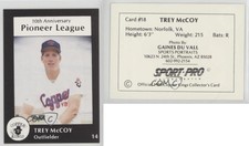 1988 Sport Pro Butte Copper Kings Trey McCoy #18