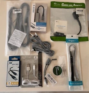 assorted charging cables and Adapters - Afbeelding 1 van 5