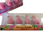 2 Packs Flamingo Tea Lights New 4 In Each Unscented 8 Altogether 4x7cm