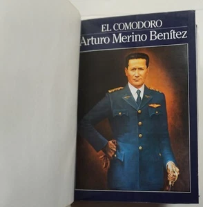 El Comodoro Arturo Merino Benitez 1984 Cuadrado Bio Chilean Aviator Air Force HC - Bild 1 von 10