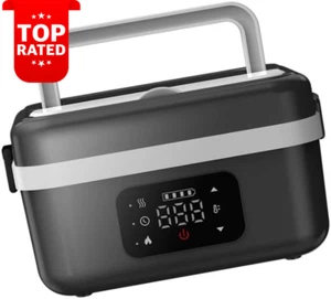 Electric Lunch Box 1L Wireless Heating Battery-Powered Food Warmer for Adults - Picture 1 of 12