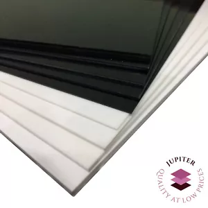 Styrene Plasticard (HIPS) A4 Black or White Gloss Plastic sheets 0.5mm to 4.0mm - Picture 1 of 15