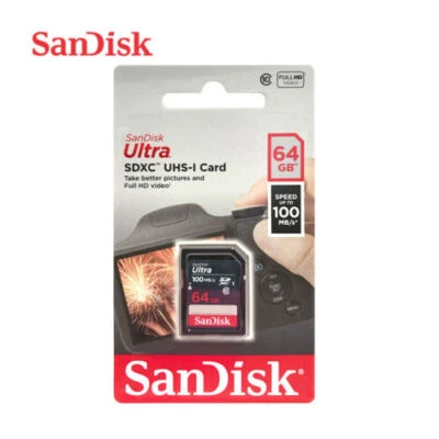 SanDisk Ultra 64 GB SD SDXC Memory Card SDSDUNR-064G-GN3IN 100MB/s - Image 1 of 2