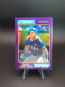 2023 Topps Heritage High Number TRAVIS JANKOWSKI Purple Hot Box Refractor #678 - Picture 1 of 2