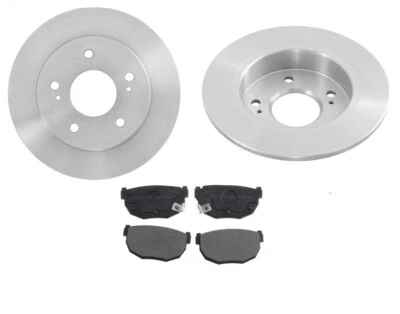 Rotores de freno traseros y pastillas de freno semimetálicas para Nissan 240SX SE 1994-1998 Foto 1 de 4