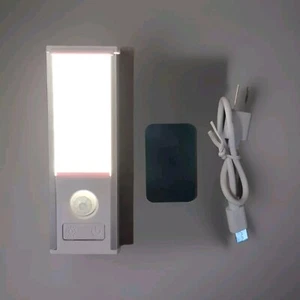 2 Wireless LED Motion Sensor Magnetic Night Light Bar USB Rechargeable Wall Lamp - Picture 1 of 3