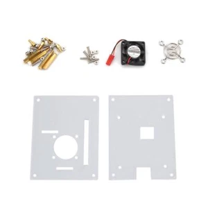 DIY Clear Shell Case Box Enclosure Fan Heatsink For Raspberry Pi 3/2 Model B/B+ - Photo 1/5