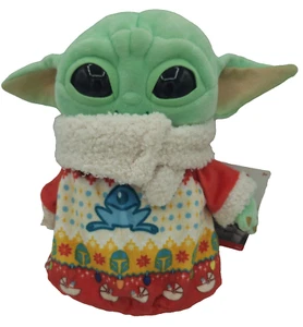 Star Wars Baby Yoda Plush Holiday Bean Bag 8 inch Disney Mandolorian Grogu NEW - Picture 1 of 6
