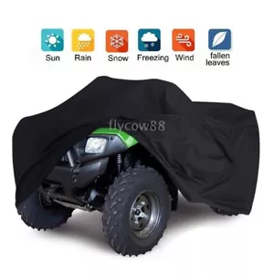3XL Black ATV Waterproof Cover For Honda Rancher Foreman TRX 420 400 350 450 500 - Foto 1 di 8