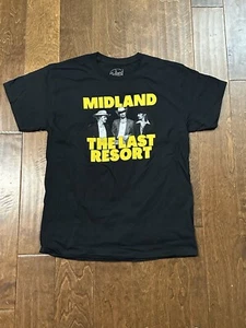 New 2021 MIDLAND The Last Resort Official Tour T-shirt Large - Picture 1 of 7