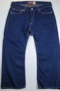 Vintage Levis Type 1 Real Loose Jeans Mens 40x30 Dark Blue Baggy Wide Leg - Picture 1 of 8