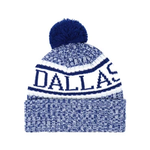 CityHunter Dallas Cowboys Color Pom Pom Beanie Cuffed Insulated Knitted Hat - Picture 1 of 1