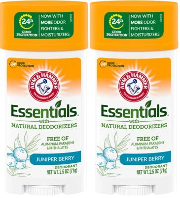Arm & Hammer Essentials Juniper Berry Deodorant 2.5 oz, Pack Of 2 - Image 1 of 4