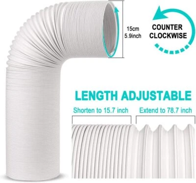 Manguera de aire acondicionado manguera de ventilación de escape portátil con 5,9 pulgadas 6'' de diámetro fresco Foto 1 de 4