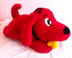 Vintage Clifford Der große rote Hund bellendes Geräusch Stofftier scholastisches Plüschtier - Bild 1 von 4