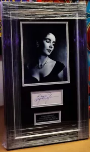 Elizabeth Taylor Vintage Signed Montage AFTAL - Picture 1 of 1