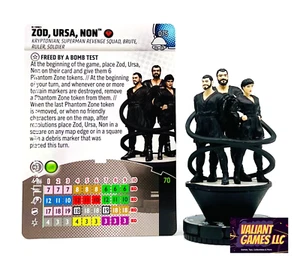 DC Heroclix Zod, Ursa, Non #075 mit Karte Ultra Chase Notorious Set - Bild 1 von 1