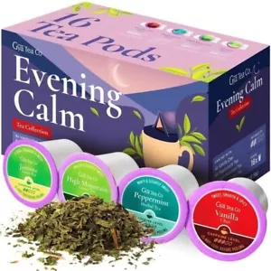 Evening Calm Tea K Tassen Tee Variety Pack - 4 Geschmacksrichtungen Keurig Tee K-Cups 16ct - Bild 1 von 6