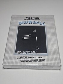 Vectrex Snow Ball Complete Boxed Game by Vector Republic in Teal Blue #132