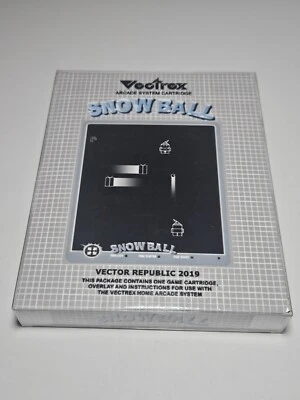 Vectrex Snow Ball Complete Boxed Game by Vector Republic in Teal Blue #132 - Image 1 of 4