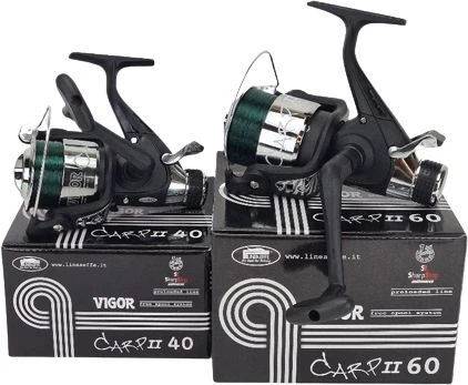 Lineaeffe VIGOR CARP II Freilauf Karpfen Angelrolle incl. Schnur 40er 60er - Bild 1 von 4