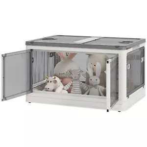 Stackable Storage Bins with Lids Wheels Collapsible Organizer Closet Container - Picture 1 of 9
