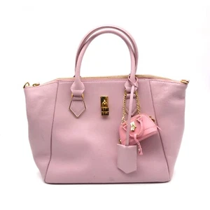 Samantha Thavasa Women Pre-Owned Pink Leather Handbag - Picture 1 of 11