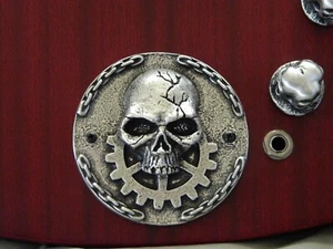 SKULL TAIL PIECE for gibson epiphone les paul sg guitar tailpiece solid metal - Picture 1 of 6