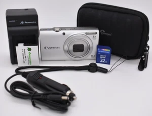 Canon PowerShot A4000IS 16 MP Digitalkamera 8-fach optischer Zoom - GETESTET FUNKTIONIERT ✅ - Bild 1 von 11