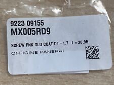 Officine Panerai ~ SCREW PINK GOLD COAT ~ 18ct Gold ~ MX005RD9 ~ 9223 09155