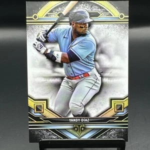YANDY DIAZ 2024 TOPPS TRIPLE THREADS BASE TAMPA BAY RAYS #171 - Picture 1 of 2