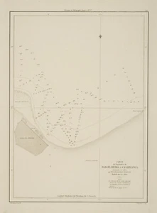 Original Map "Carta del Fondeadero de Dar-El-Beida ó Casablanca" Morocco, 1860 - Picture 1 of 4