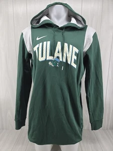 Nike Tulane Green Wave Hoodie Mens Large Green College Athletic Sweatshirt Logo - Picture 1 of 13