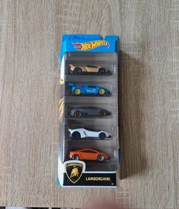 Hot Wheels Lamborghini 5 Pack - Inc Murcielago Aventador Huracan Veneno Gallardo - Picture 1 of 2