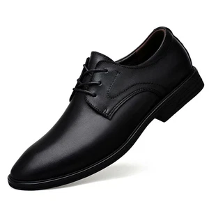 Zapatos Oxford de Cuero Genuino para Hombres Boda Fiesta Oficina Negocios Zapatos Informales - Imagen 1 de 19