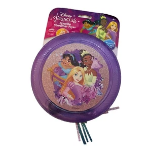 Disney Princess Sparkle Streamer Flyer Flugscheibe Tiana Jasmine Rapunzel - Bild 1 von 2